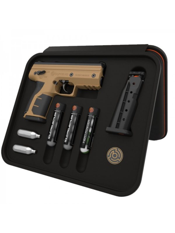 pistola traumatica byrna kinetic hd kit desierto